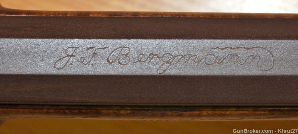 .54 caliber caplock rifle, Curly Ash full stock, signed by J F Bergmann-img-25