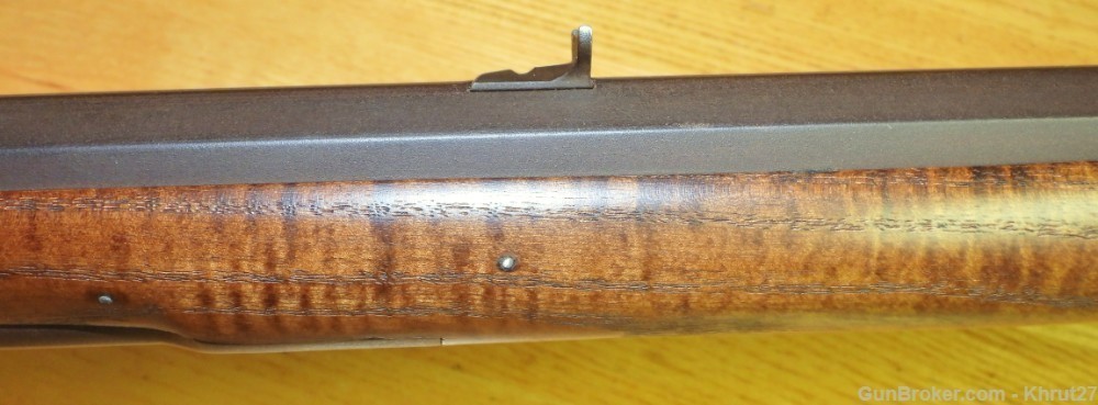 .54 caliber caplock rifle, Curly Ash full stock, signed by J F Bergmann-img-12