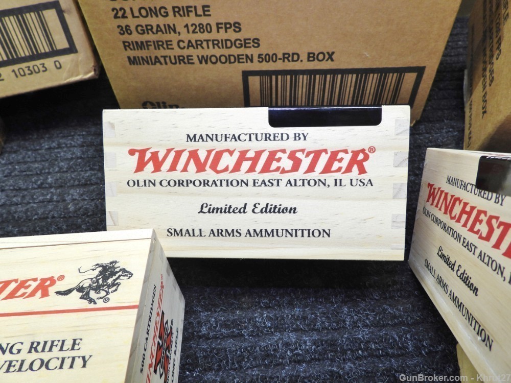Winchester Super X .22LR., 36 gr. (1) 500rd. sealed wooden box-img-5