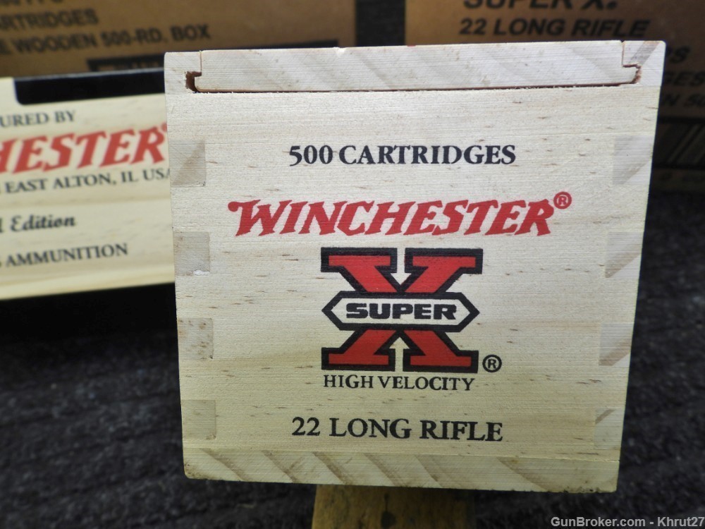Winchester Super X .22LR., 36 gr. (1) 500rd. sealed wooden box-img-6