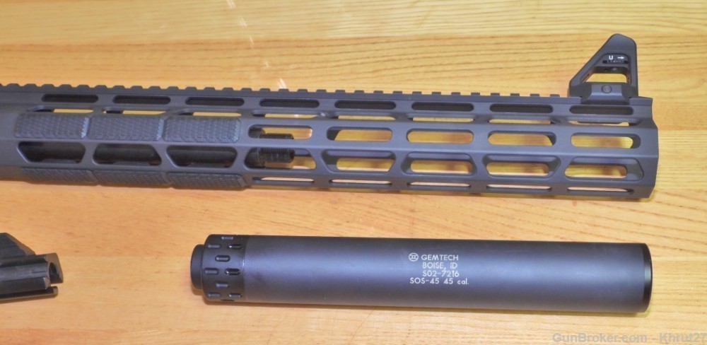 FM Products .45acp complete upper assy. with detachable Gemtech suppressor-img-10