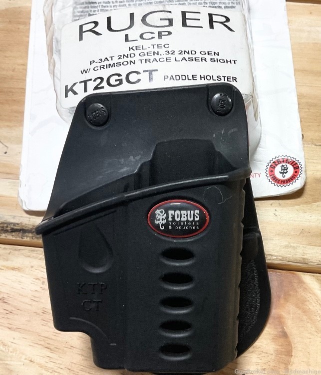 Fobus Ruger LCP keltec P3at crimson trace paddle holster-img-1