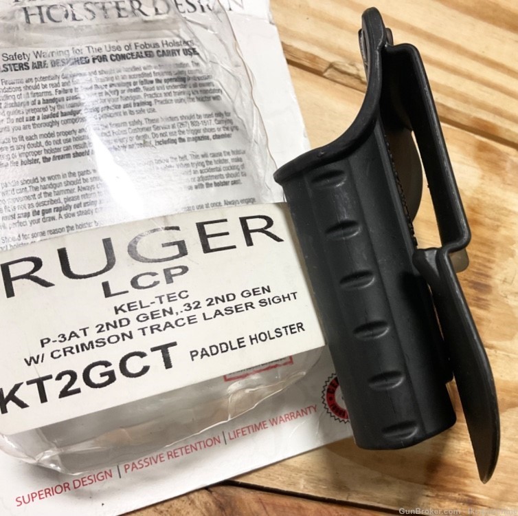 Fobus Ruger LCP keltec P3at crimson trace paddle holster-img-0