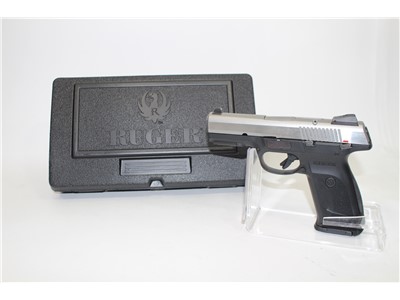 Ruger SR9 9mm Stainless/Polymer 17+1 Org Box Used 
