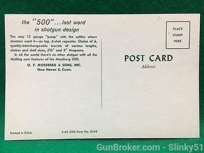Vintage Mossberg 500 Advertising Postcard Unposted-img-4