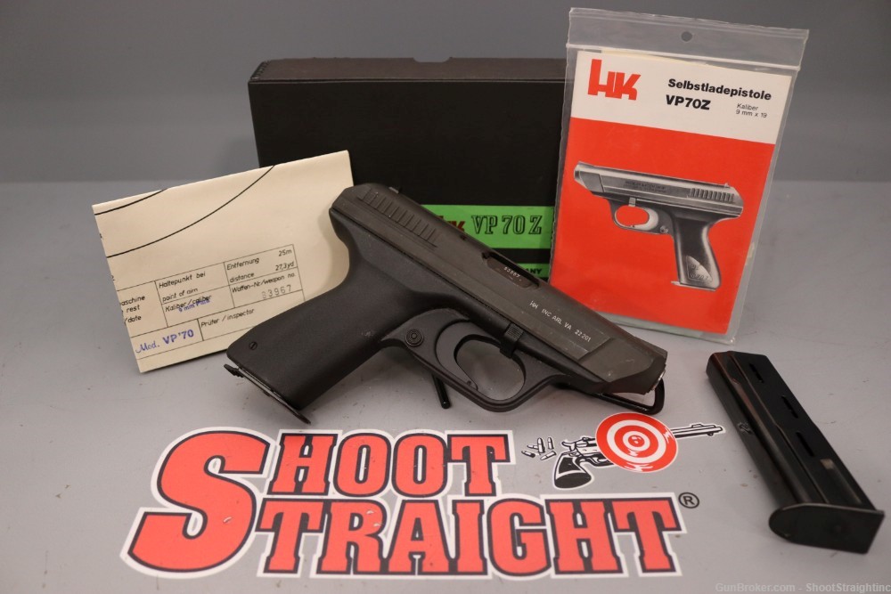 Heckler and Koch HK VP70Z 9mm 4.6" w/ Box -Early 1980s Import --img-0