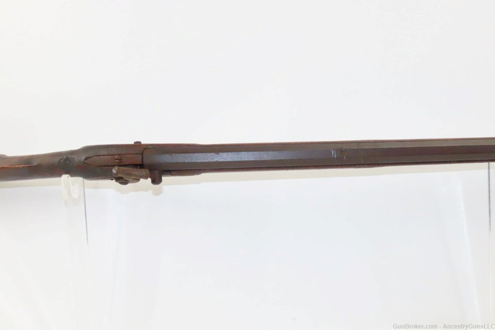 ENGRAVED Antique Full-Stock .45 Percussion SMOOTHBORE Rifle PIONEER Era    -img-10