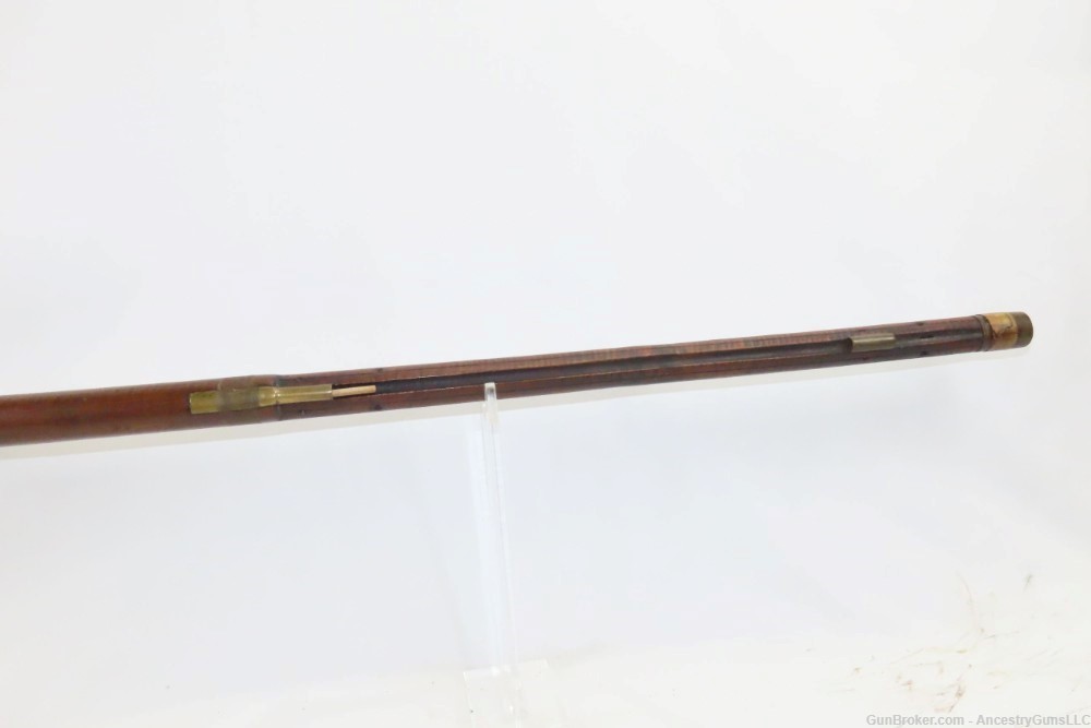 ENGRAVED Antique Full-Stock .45 Percussion SMOOTHBORE Rifle PIONEER Era    -img-8