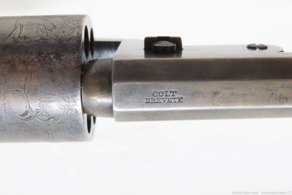 CIVIL WAR Era Antique Liege Proofed COLT M1851 NAVY Copy .36 Perc. Revolver-img-7
