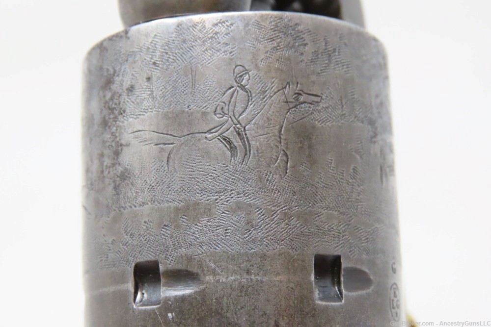 CIVIL WAR Era Antique Liege Proofed COLT M1851 NAVY Copy .36 Perc. Revolver-img-11