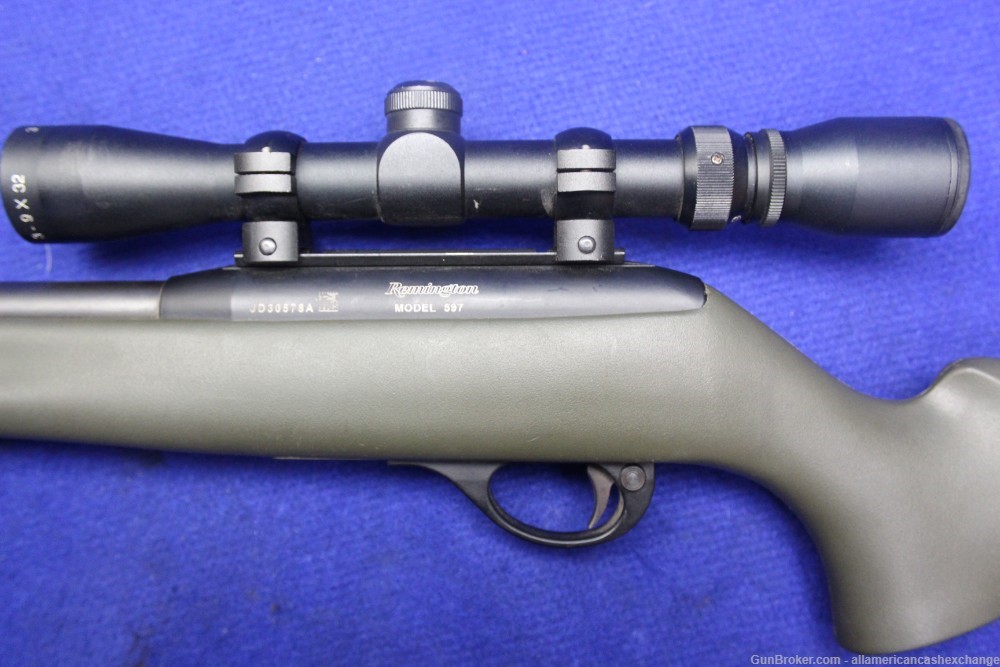 Excellent REMINGTON Model 597 Rifle With BULL BARREL & Scope 22 Lr-img-3
