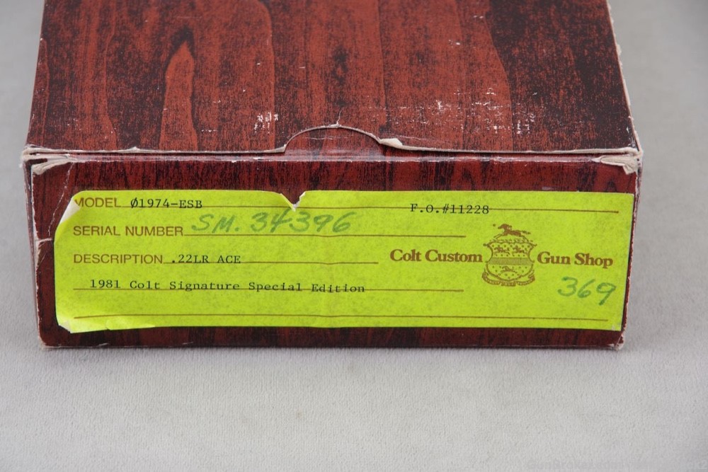 1981 Colt Custom Shop Signature Series Service Model Ace 22LR NIB-img-2