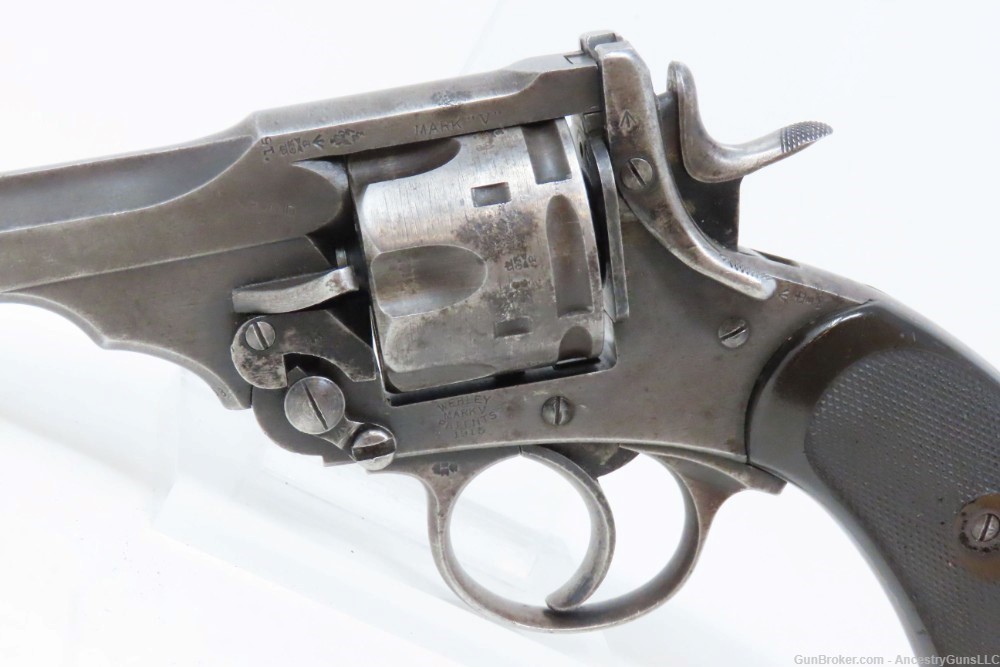 GREAT WAR 1915 British WEBLEY & SCOTT Mark V Revolver .45 ACP WWI C&R-img-3