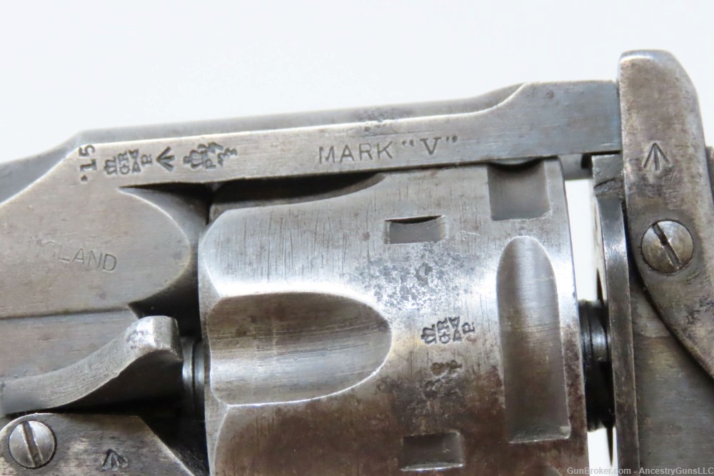 GREAT WAR 1915 British WEBLEY & SCOTT Mark V Revolver .45 ACP WWI C&R-img-7