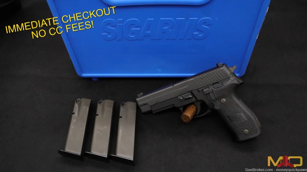 Sig Sauer P226 40 S&W In Case Great Condition W/ 3 Mags Penny Start!-img-0
