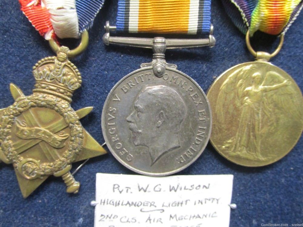 WWI BRITISH ROYAL FLYING CORPS MEDAL GROUPINGS IN CASE-2 SETS-NAMED-NICE-img-5