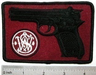 S  &  W   logo   Pistol  patch-img-0