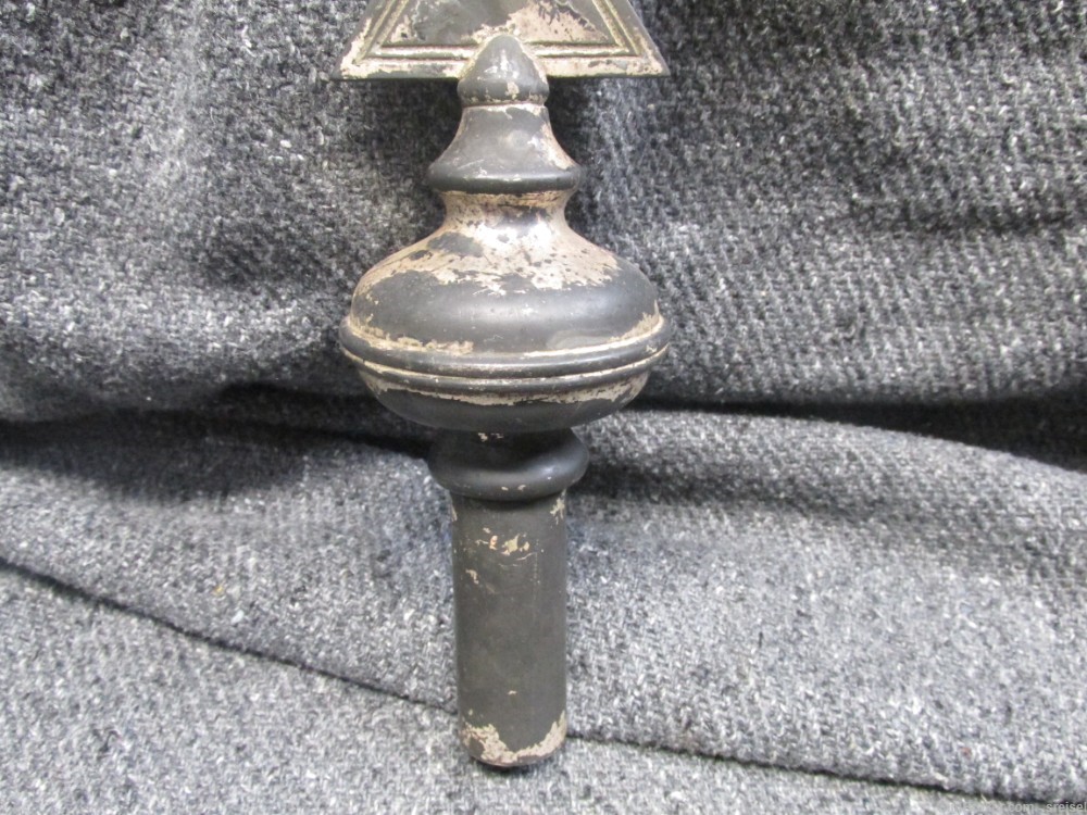 WWI / WWII GERMAN IRON CROSS FLAG POLE FINIAL TOPPER-GREAT DISPLAY PIECE-img-2