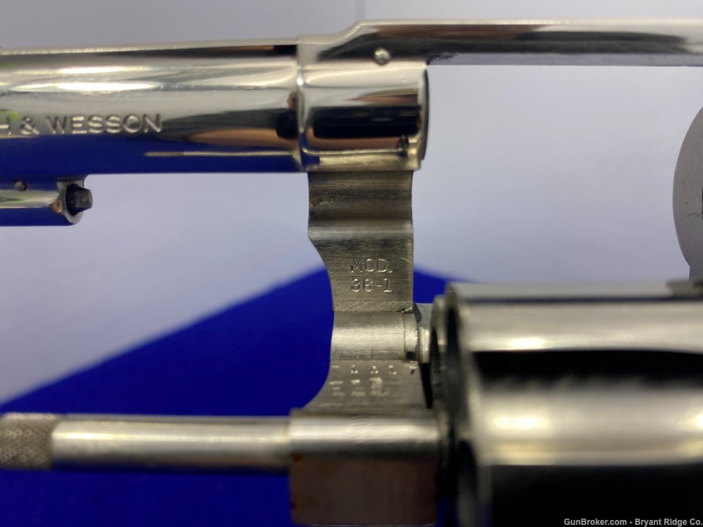 Smith Wesson Model 36 .38 S&W Spl Nickel 3" *CHIEFS SPECIAL REVOLVER*-img-34