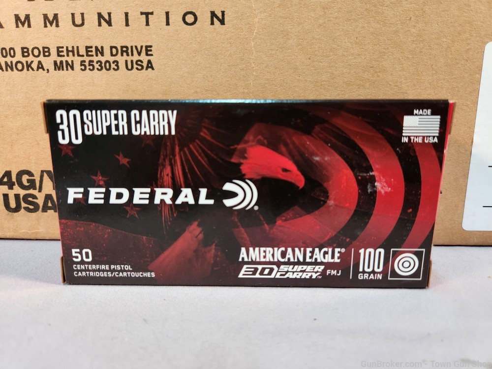 AMERICAN EAGLE 30 SUPER CARRY 100GR FMJ 1000RDS AE30SCA PENNY AUCTION!-img-3