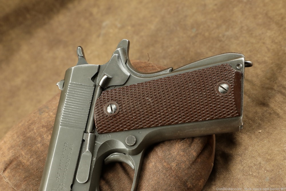 1943 US Army WWII Colt 1911-A1 .45 ACP 5" Semi-Auto Pistol C&R Rare Old-img-7