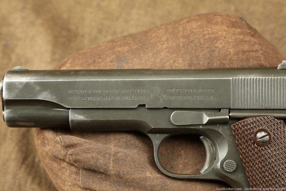 1943 US Army WWII Colt 1911-A1 .45 ACP 5" Semi-Auto Pistol C&R Rare Old-img-18