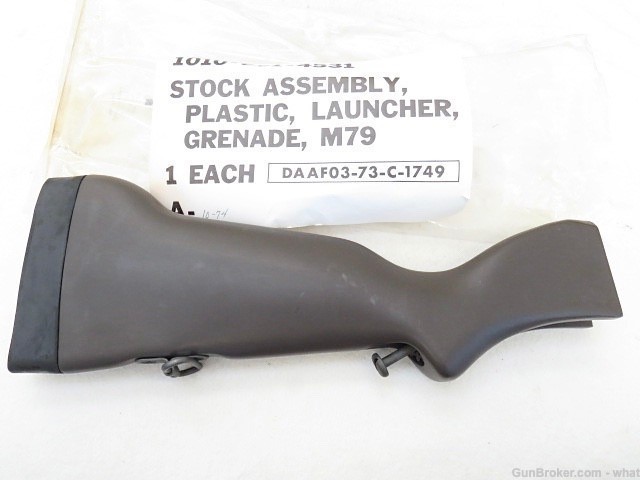 New USGI M79 40mm Grenade Launcher Plastic Butt Stock Buttstock-img-0