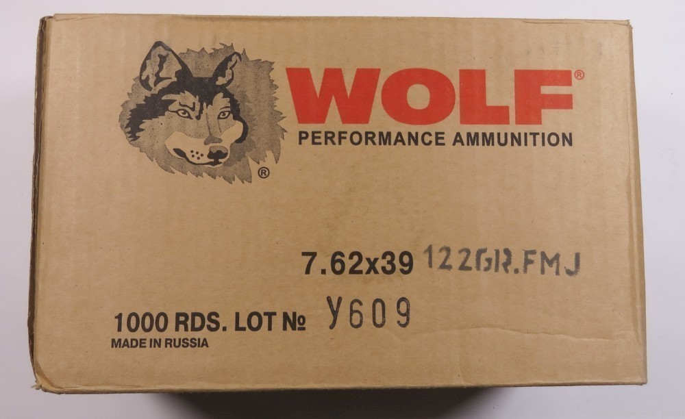 1000Rds Wolf Performance Ammunition 7.62x39 122gr Steel Case FMJ-img-2