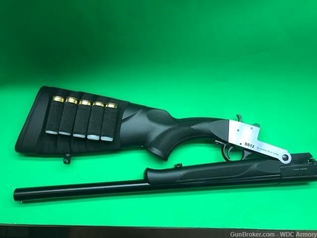 Berika Arms Model SS12 Single Shot 12ga Backpack Shotgun Stock Shell Holder-img-0