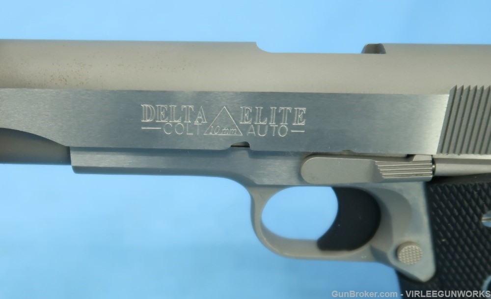 Colt Government Delta Elite 10mm Stainless 80 Series Cased 1987-96-img-30