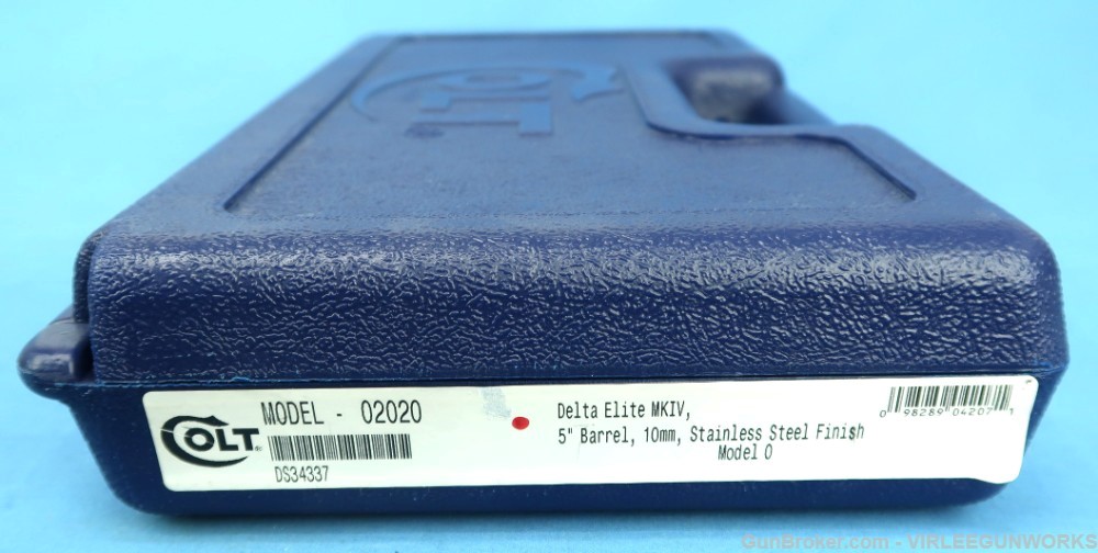 Colt Government Delta Elite 10mm Stainless 80 Series Cased 1987-96-img-55