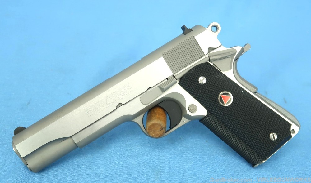 Colt Government Delta Elite 10mm Stainless 80 Series Cased 1987-96-img-23
