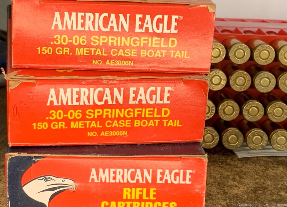 Federal American Eagle .30-06 Sprg., 150gr. FMJ-BT, 20rds. Ammo Sale-img-2