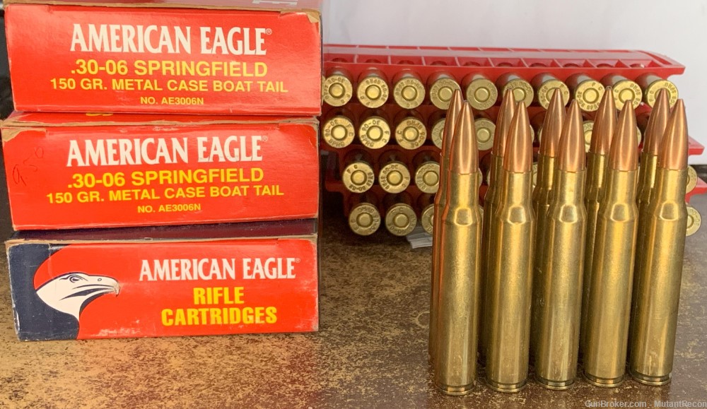 Federal American Eagle .30-06 Sprg., 150gr. FMJ-BT, 20rds. Ammo Sale-img-0