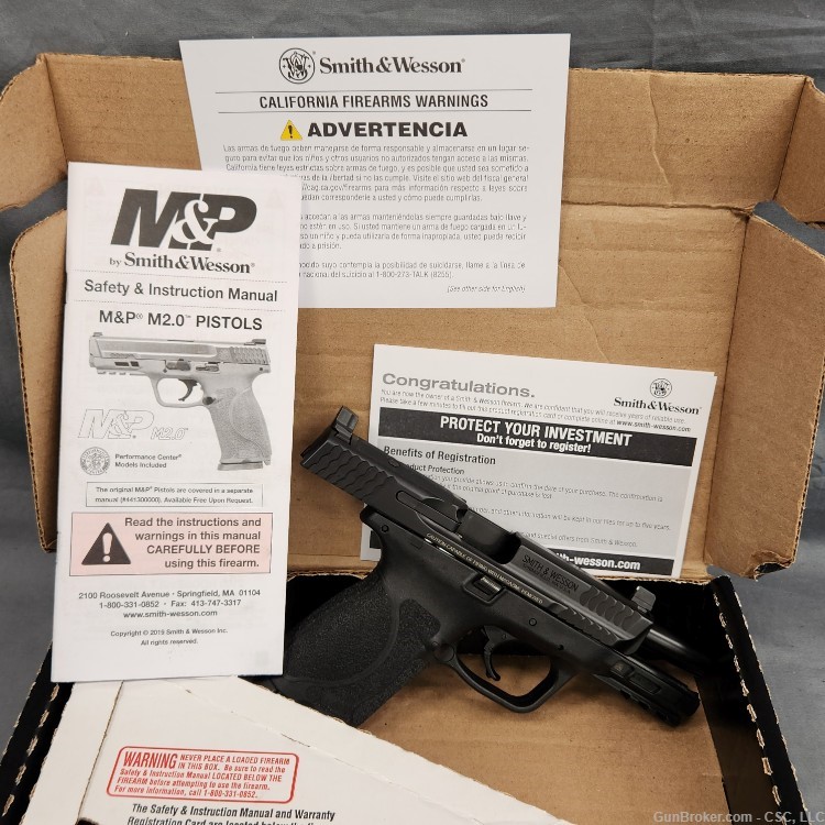 Smith & Wesson M&P9 M2.0 Compact pistol 9mm optic ready 13143-img-22
