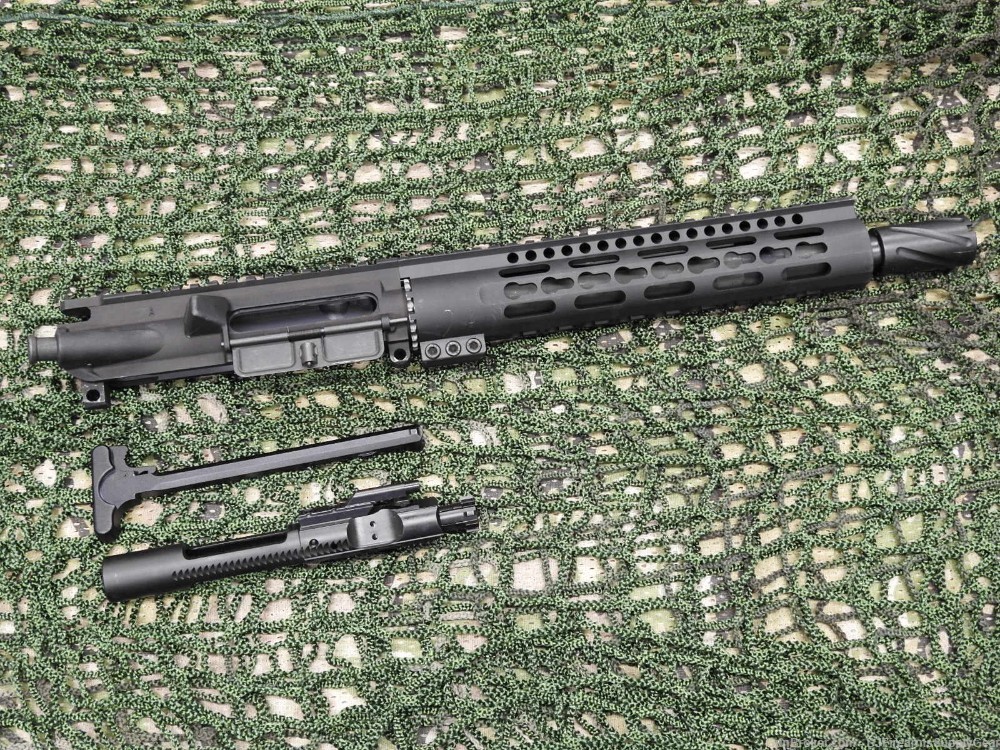 AR-15 5.56mm 10.5" HBAR Complete Upper Receiver w/ 10" Keymod & Flash Can-img-7