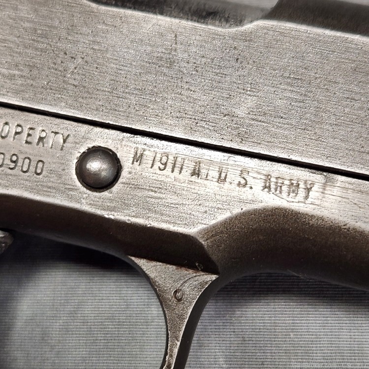 Remington Rand M1911A1 pistol U.S. Army 1944 World War II era-img-10