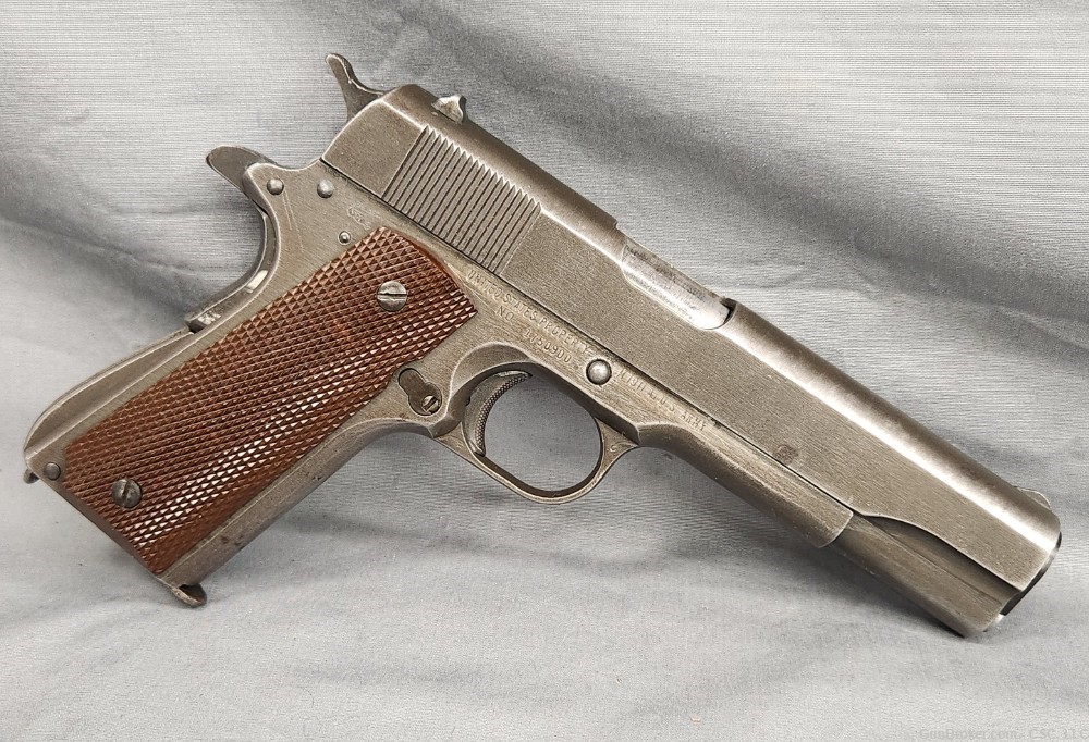 Remington Rand M1911A1 pistol U.S. Army 1944 World War II era-img-0