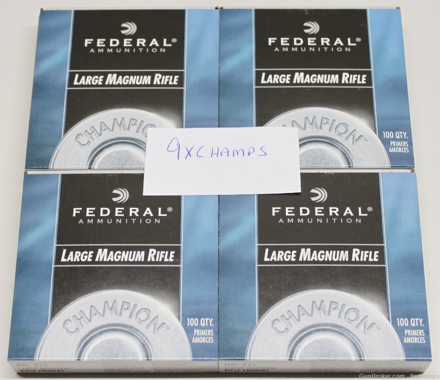 400 Federal 215 Large Magnum Rifle primers #215 -img-0