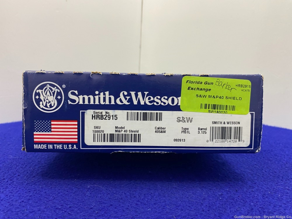 Smith Wesson M&P 40 Shield .40 S&W 3.1" *DURABLE BLACK MELONITE FINISH*-img-3