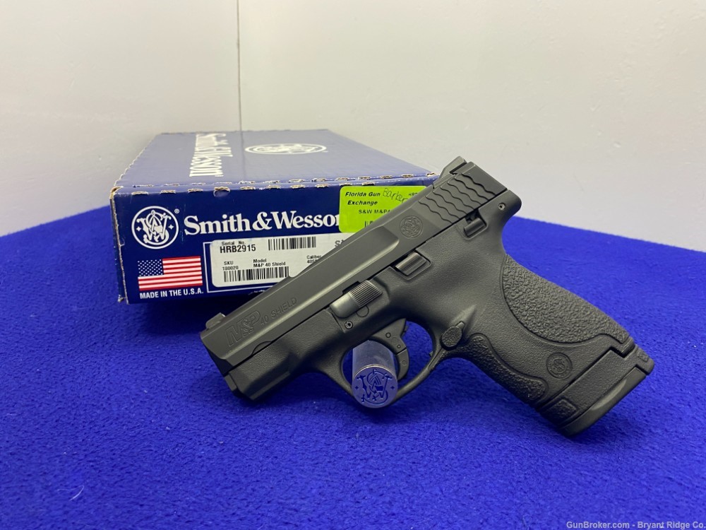 Smith Wesson M&P 40 Shield .40 S&W 3.1" *DURABLE BLACK MELONITE FINISH*-img-2