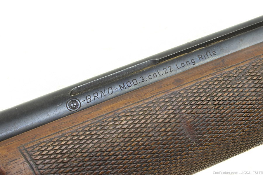 BRNO Model # 3 Bolt Action Target Rifle 22LR, Heavy Barrel, Peep Sight, C&R-img-5