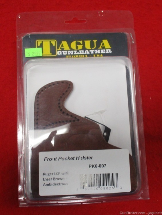 NEW TAGUA RUGER LCP W/ LASER AMBIDEXTROUS FRONT POCKET HOLSTER 2201ZH90253-img-0