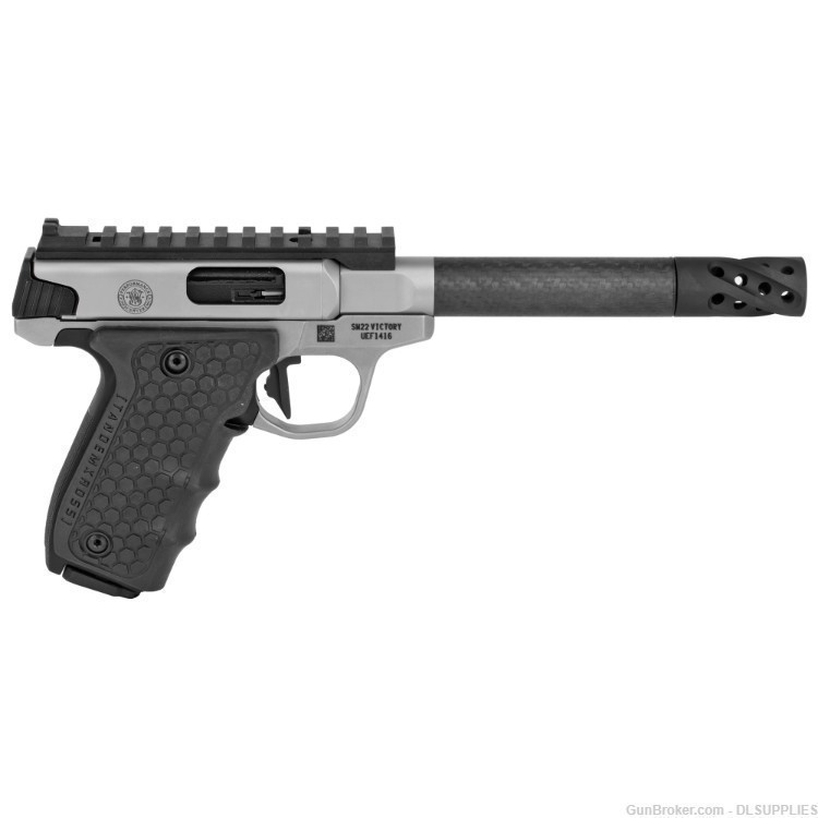 SMITH AND WESSON S&W SW22 VICTORY PERFORMANCE CENTER CARBON 6" BBL .22LR-img-1