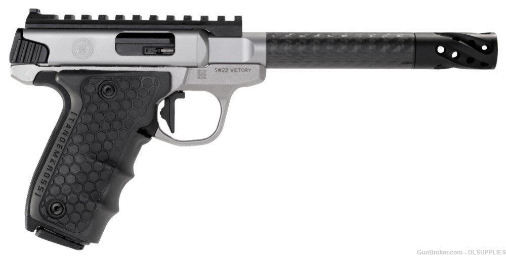 SMITH AND WESSON S&W SW22 VICTORY PERFORMANCE CENTER CARBON 6" BBL .22LR-img-0