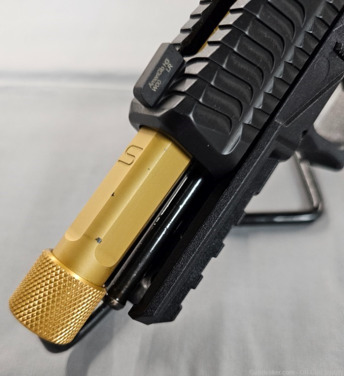 Salient Arms Int Polymer 80 PF59 9mm 4.75" 17RD Threaded Gold NO CC FEES!-img-8