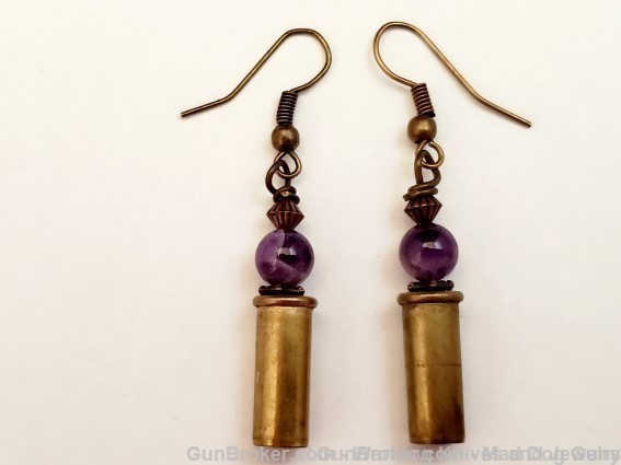 Bullets, Crystals & Bling Earrings. 4 pair. Handmade. 1 of 1. E1. *REDUCED*-img-4