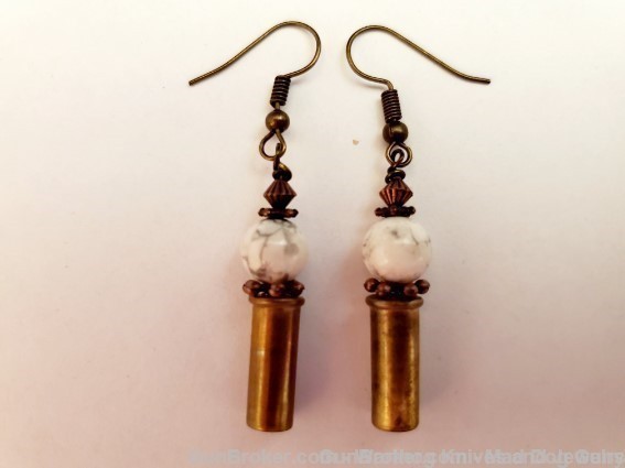 Bullets, Crystals & Bling Earrings. 4 pair. Handmade. 1 of 1. E1. *REDUCED*-img-3