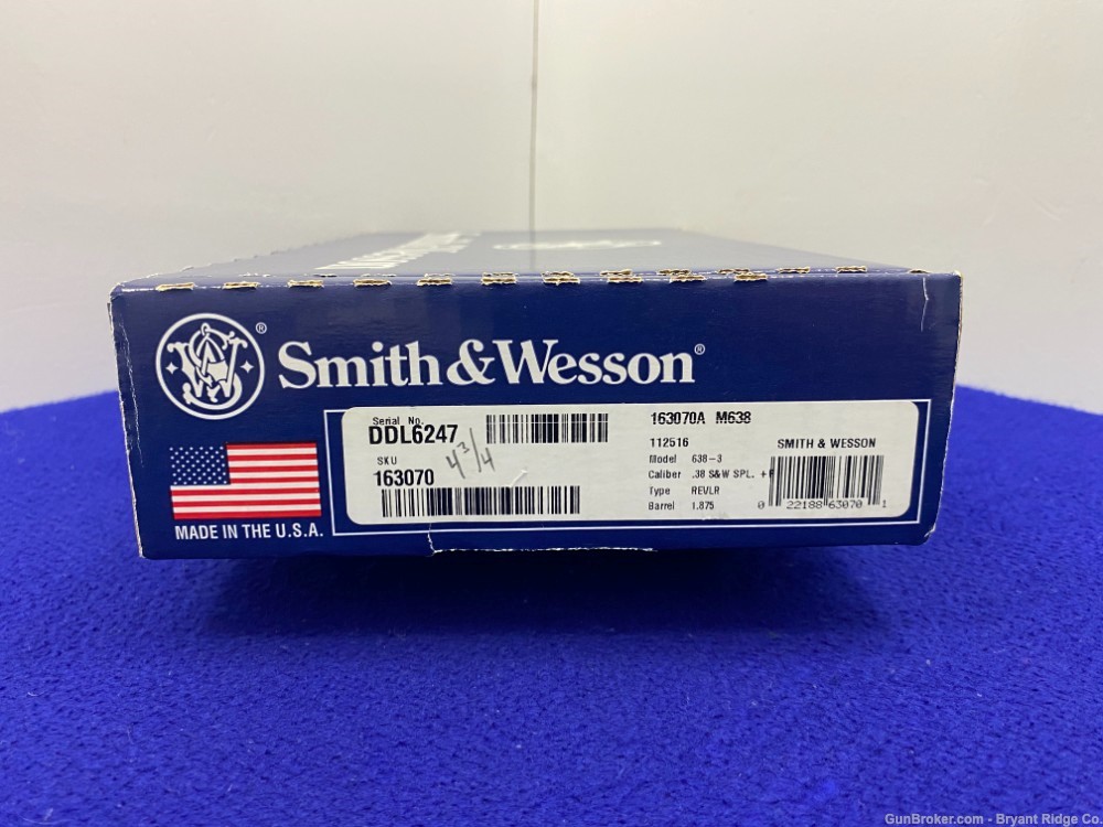Smith Wesson 638-3 .38 Spl+P 1.85" *PERFECT S&W FOR CONCEAL/CARRY*Terrific-img-3