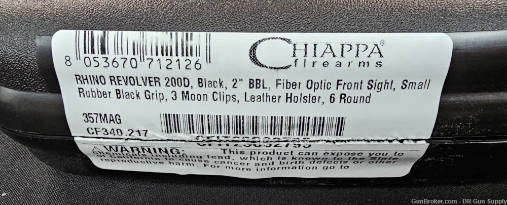 Chiappa Rhino 200D 357 Mag 2" 6RD Holster CF340217 Alloy NO CC FEES!-img-6
